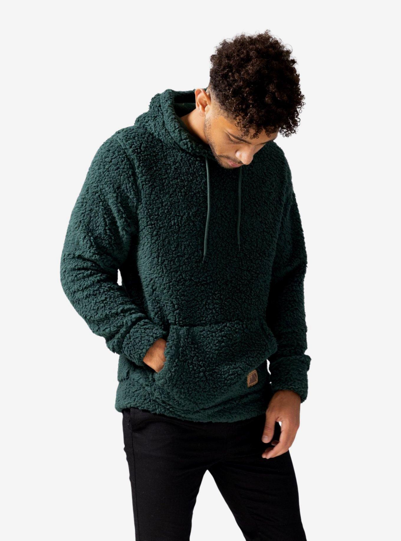 Sherpa shop hoodie green