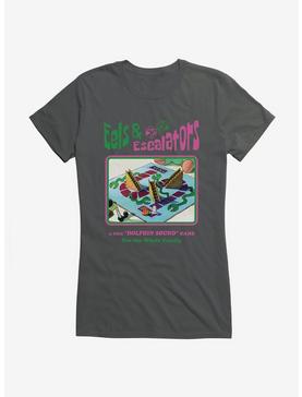 SpongeBob SquarePants Eels and Escalators Game Girls T-Shirt, CHARCOAL, hi-res