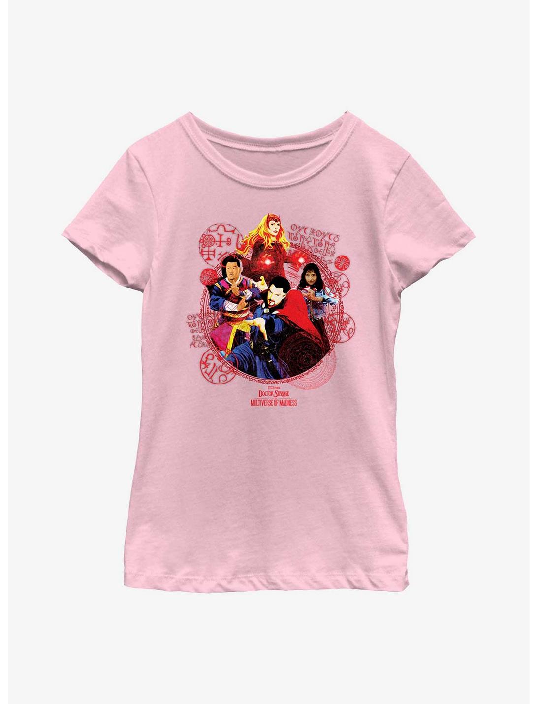 Marvel Doctor Strange Multiverse Of Madness Badge Of Heroes Youth Girls T-Shirt, PINK, hi-res