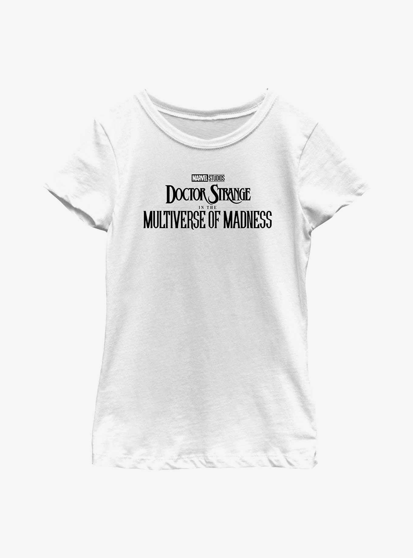 Marvel Doctor Strange Multiverse Of Madness Simple Logo Youth Girls T-Shirt, WHITE, hi-res