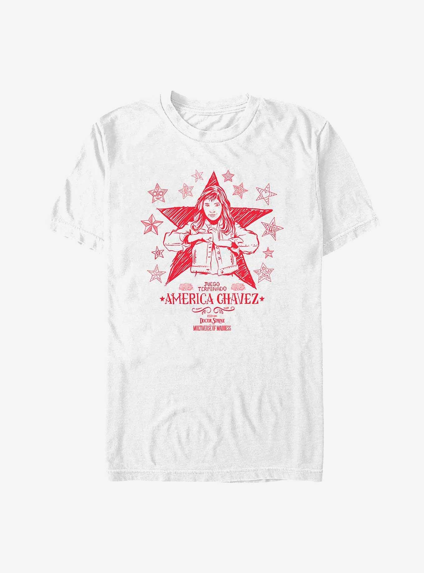 Marvel Doctor Strange Multiverse Of Madness Doodle America Chavez T-Shirt, , hi-res