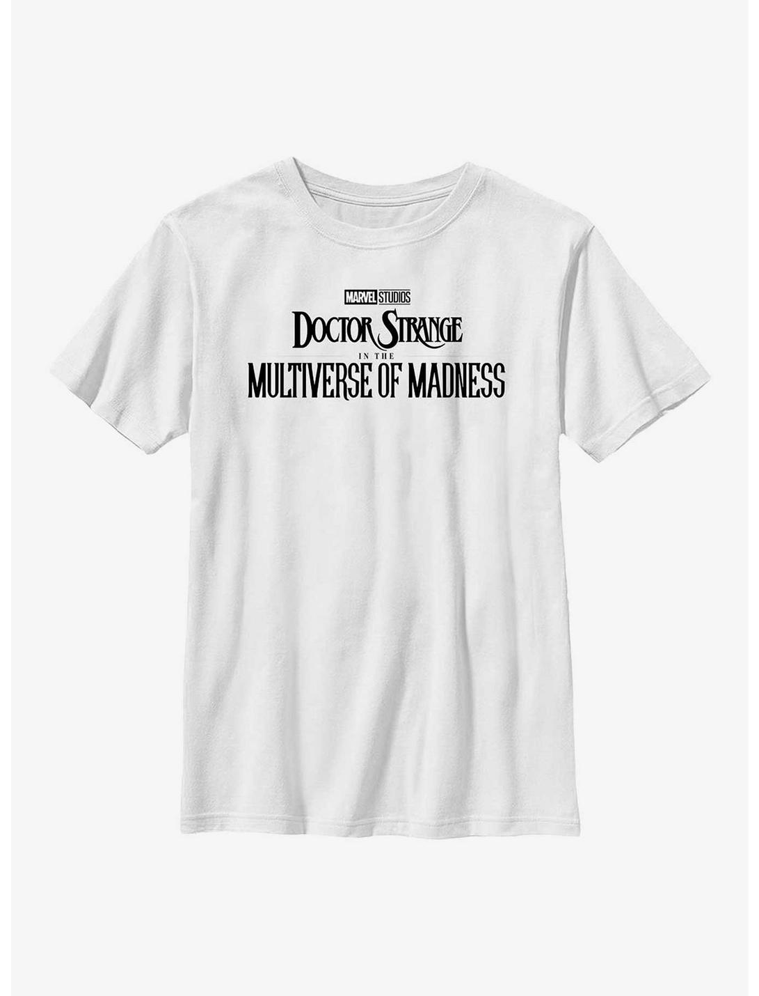 Marvel Doctor Strange Multiverse Of Madness Simple Logo Youth T-Shirt, WHITE, hi-res