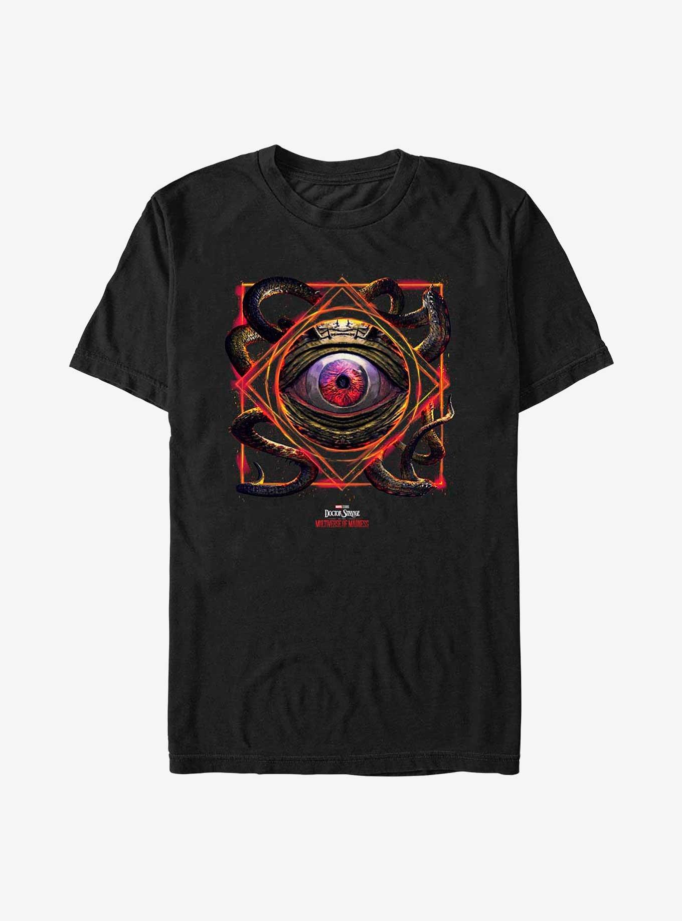 Marvel Doctor Strange Multiverse Of Madness Gargantos Eyeball Rune T-Shirt, BLACK, hi-res