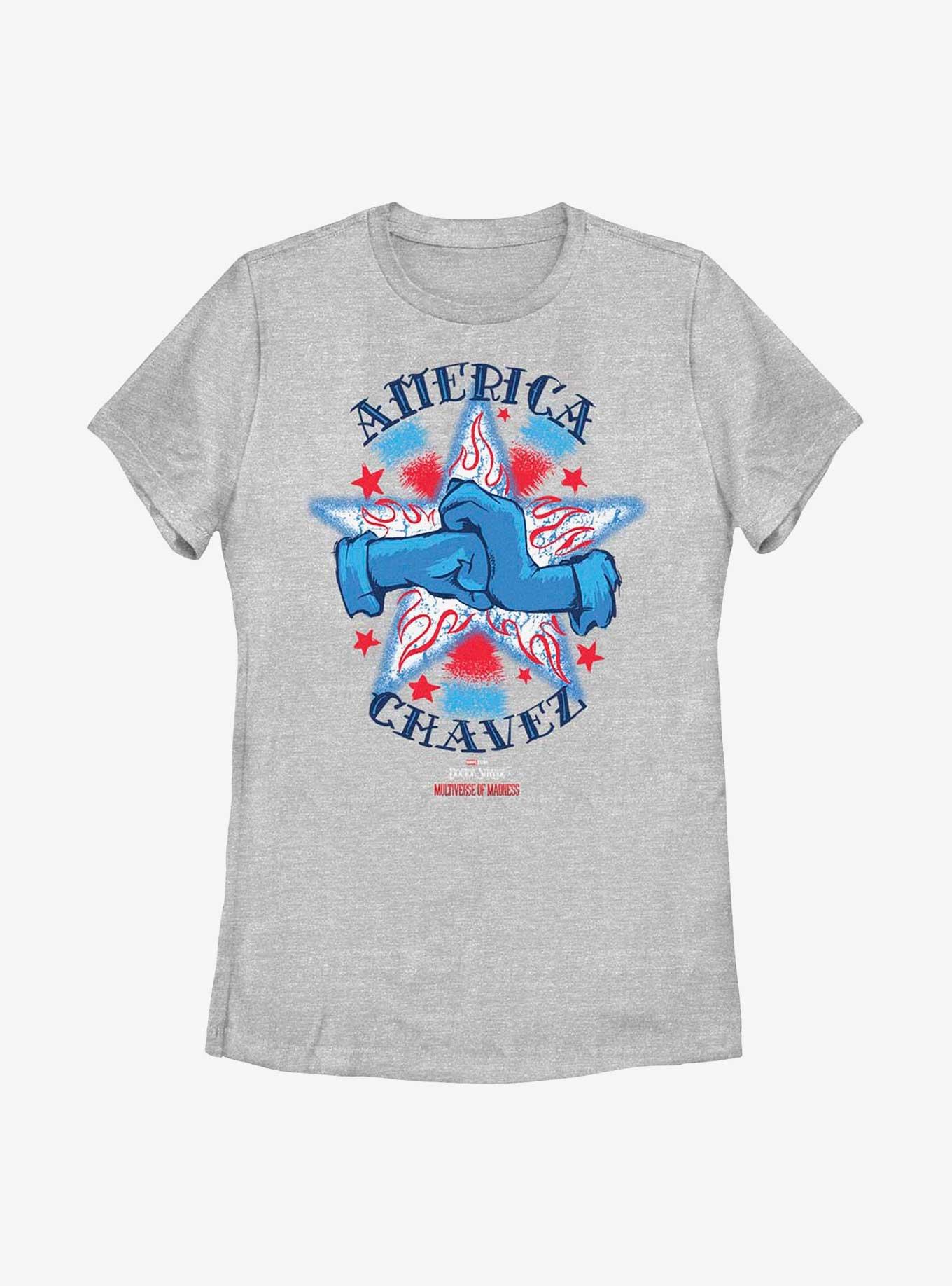 Marvel Doctor Strange Multiverse Of Madness America Chavez Logo Womens T-Shirt, , hi-res