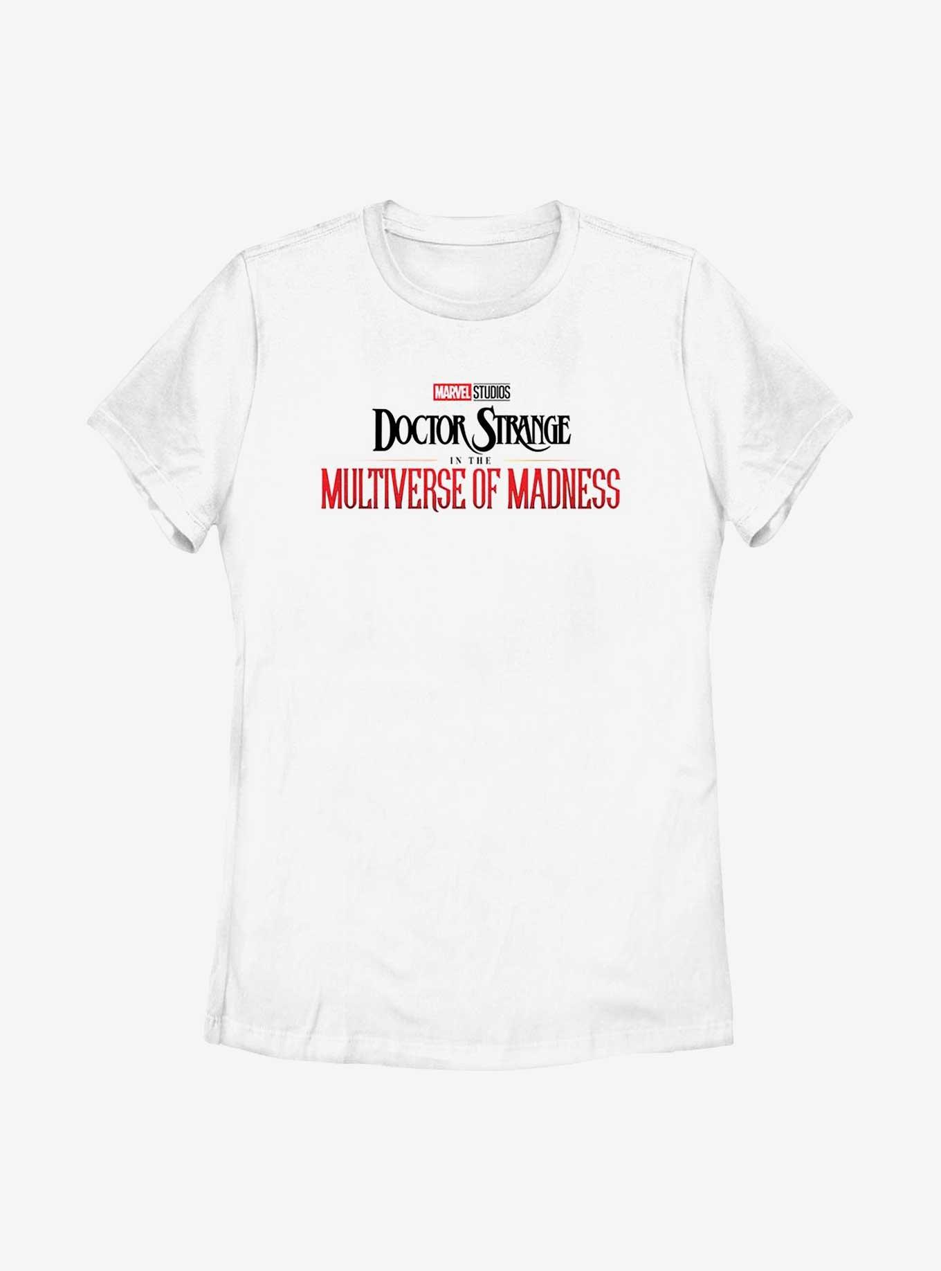 Marvel Doctor Strange Multiverse Of Madness Main Logo Womens T-Shirt, WHITE, hi-res