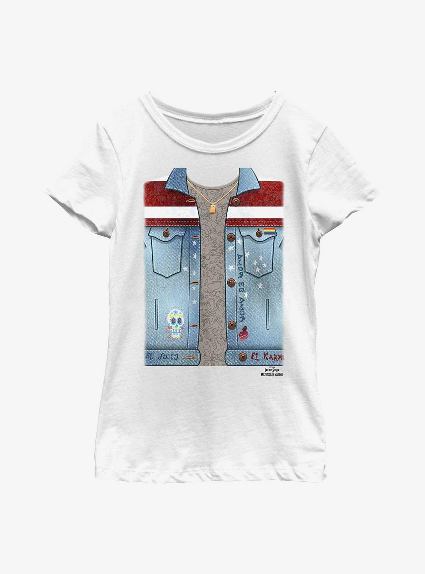 Marvel Doctor Strange Multiverse Of Madness America Chavez Costume Youth Girls T-Shirt, , hi-res