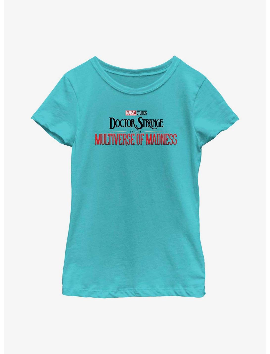 Marvel Doctor Strange Multiverse Of Madness Main Logo Youth Girls T-Shirt, TAHI BLUE, hi-res