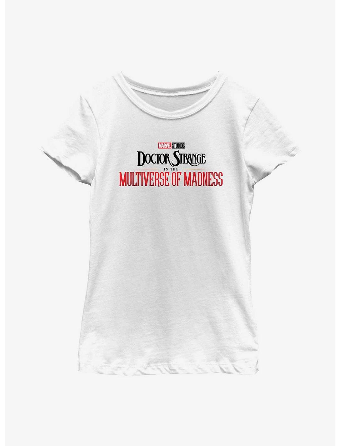 Marvel Doctor Strange Multiverse Of Madness Main Logo Youth Girls T-Shirt, WHITE, hi-res