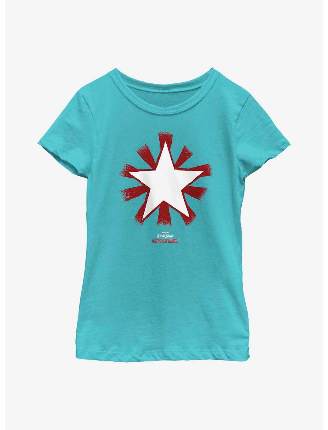 Marvel Doctor Strange Multiverse Of Madness Star America Chavez Youth Girls T-Shirt, TAHI BLUE, hi-res