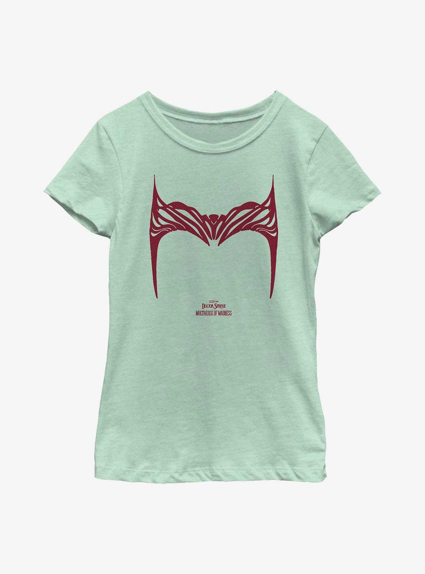 Marvel Doctor Strange Multiverse Of Madness Wanda Symbol Youth Girls T-Shirt, MINT, hi-res