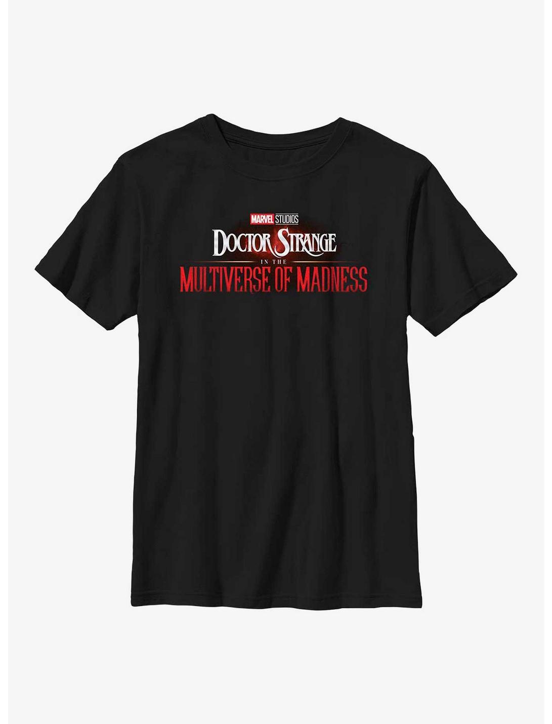 Marvel Doctor Strange Multiverse Of Madness Comic Logo Youth T-Shirt, BLACK, hi-res