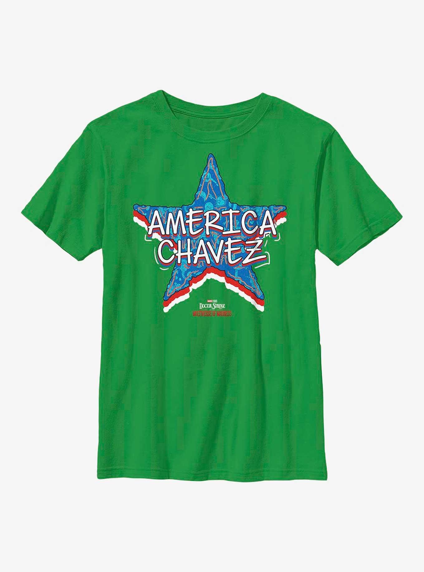 Marvel Doctor Strange Multiverse Of Madness Star America Chavez Youth T-Shirt, , hi-res