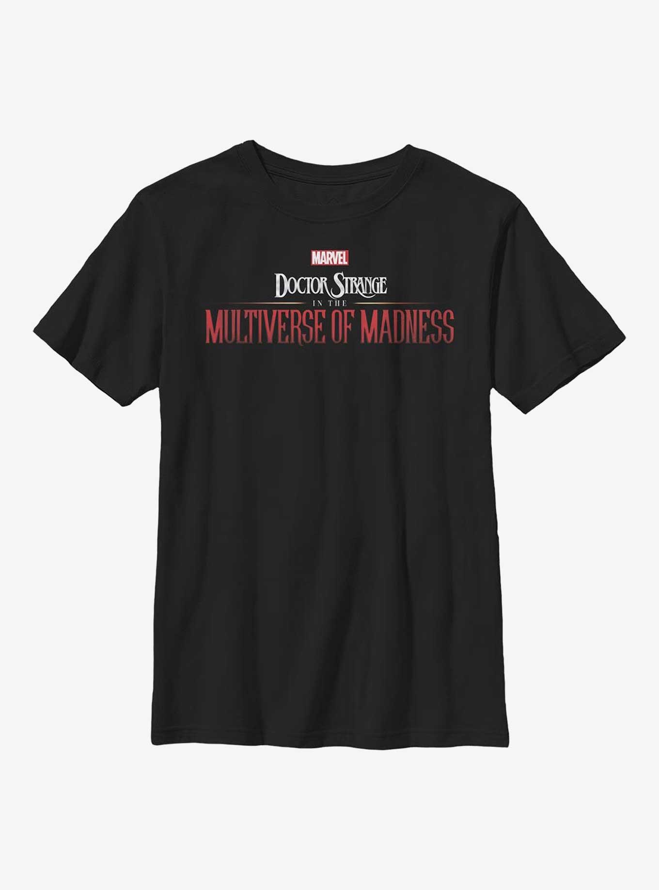 Marvel Doctor Strange Multiverse Of Madness Title Youth T-Shirt, BLACK, hi-res