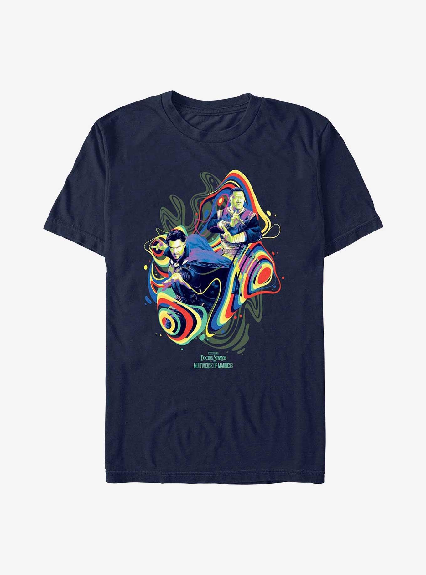 Marvel Doctor Strange Multiverse Of Madness Groovy Dr. Strange & Wong T-Shirt