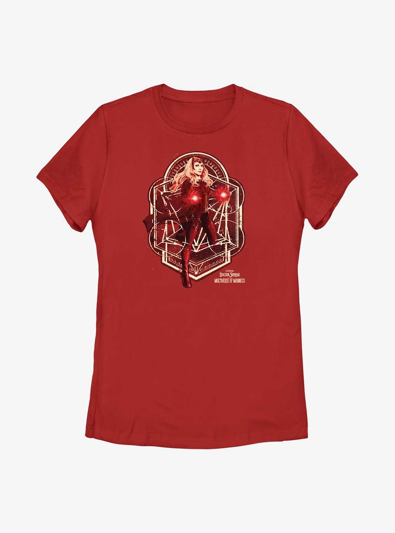 Marvel Doctor Strange Multiverse Of Madness Scarlet Witch Magic Womens T-Shirt, RED, hi-res