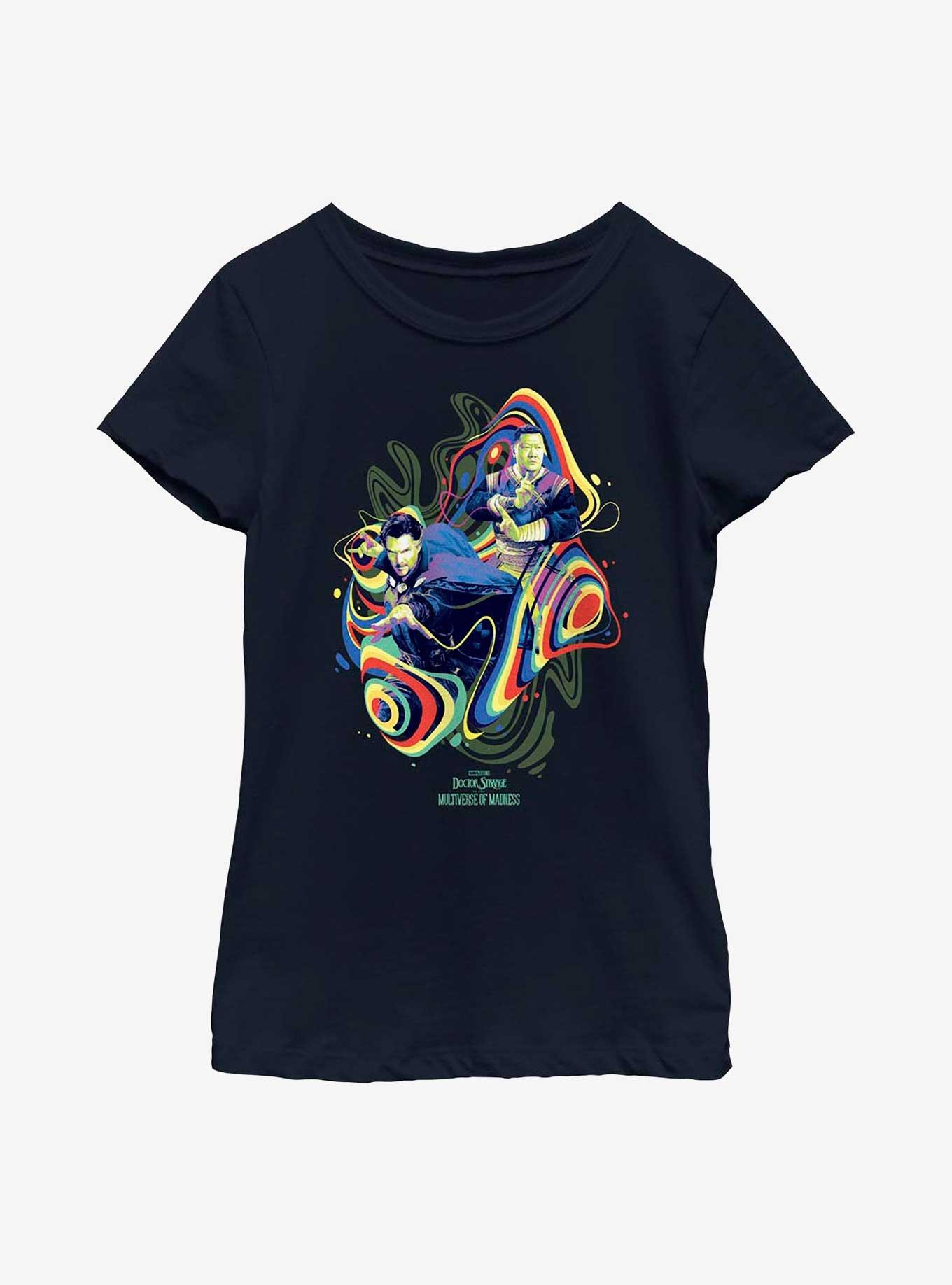 Marvel Doctor Strange Multiverse Of Madness Groovy Dr. Strange & Wong Youth Girls T-Shirt, , hi-res