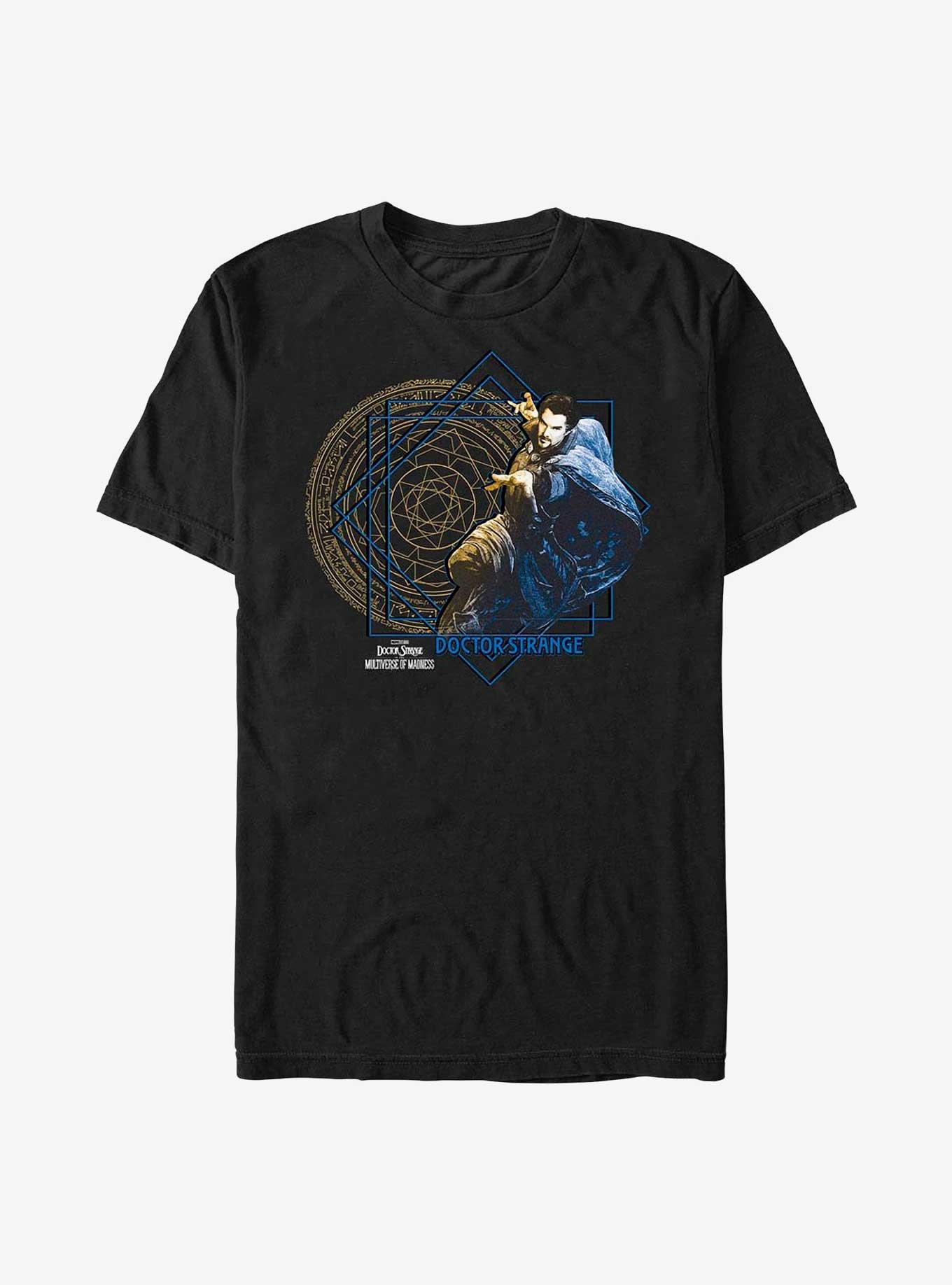 Marvel Doctor Strange Multiverse Of Madness Gold Portal T-Shirt, BLACK, hi-res