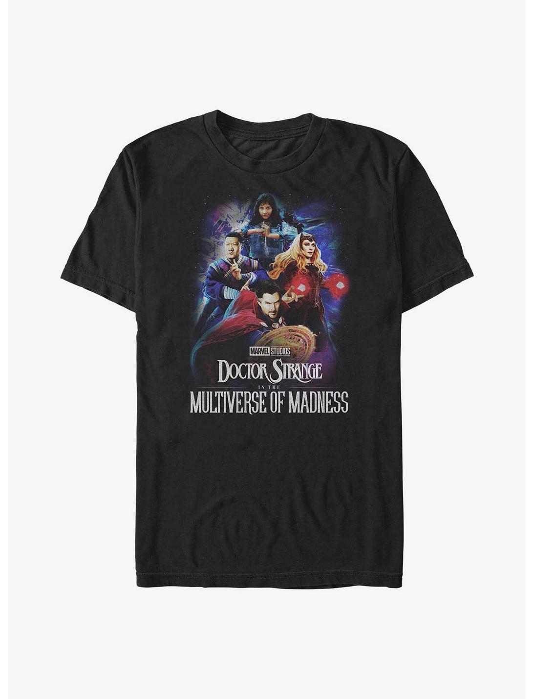 Marvel Doctor Strange Multiverse Of Madness Poster Group T-Shirt, BLACK, hi-res