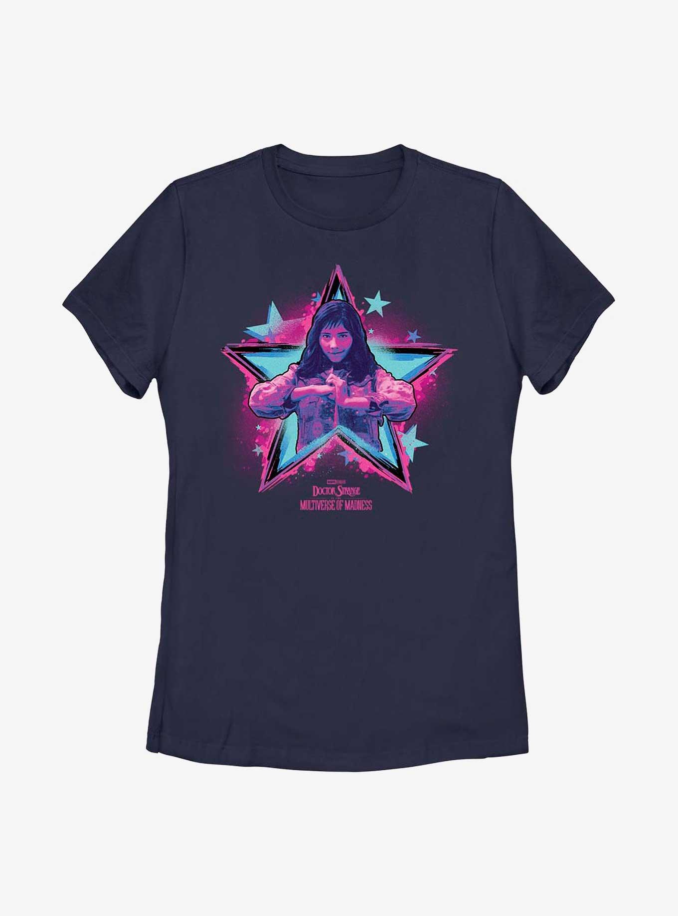 Marvel Doctor Strange Multiverse Of Madness America Chavez Spellcaster Womens T-Shirt, NAVY, hi-res