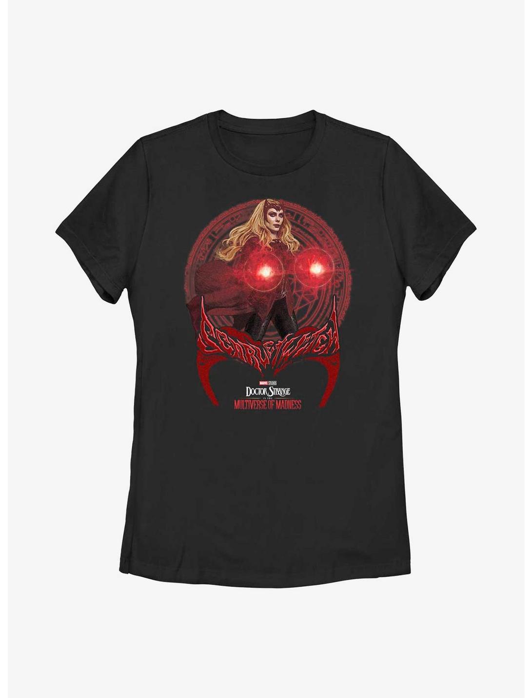 Marvel Doctor Strange Multiverse Of Madness Scarlet Witch Spell Womens T-Shirt, BLACK, hi-res