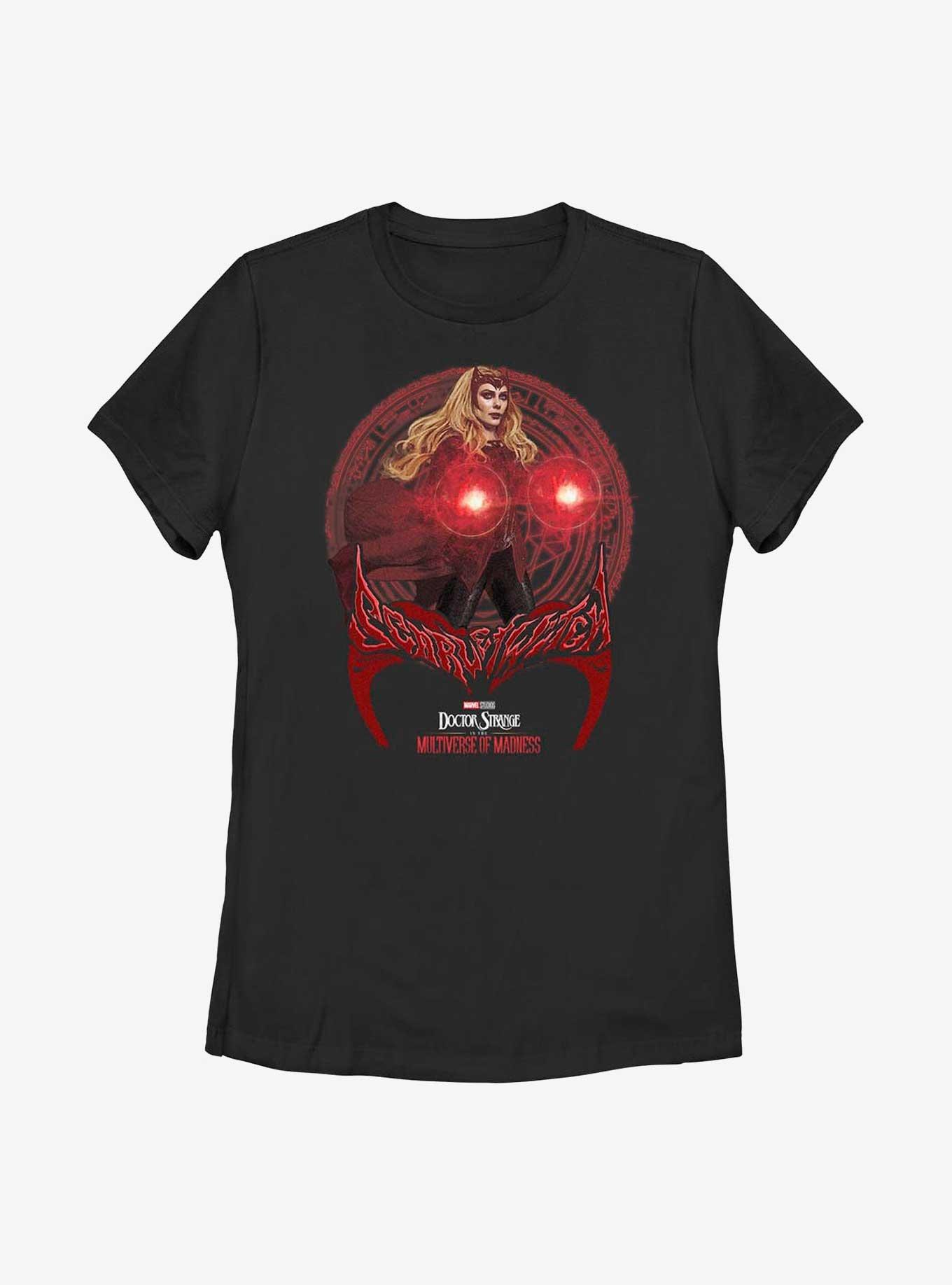 Marvel Doctor Strange Multiverse Of Madness Scarlet Witch Spell Womens T-Shirt, BLACK, hi-res