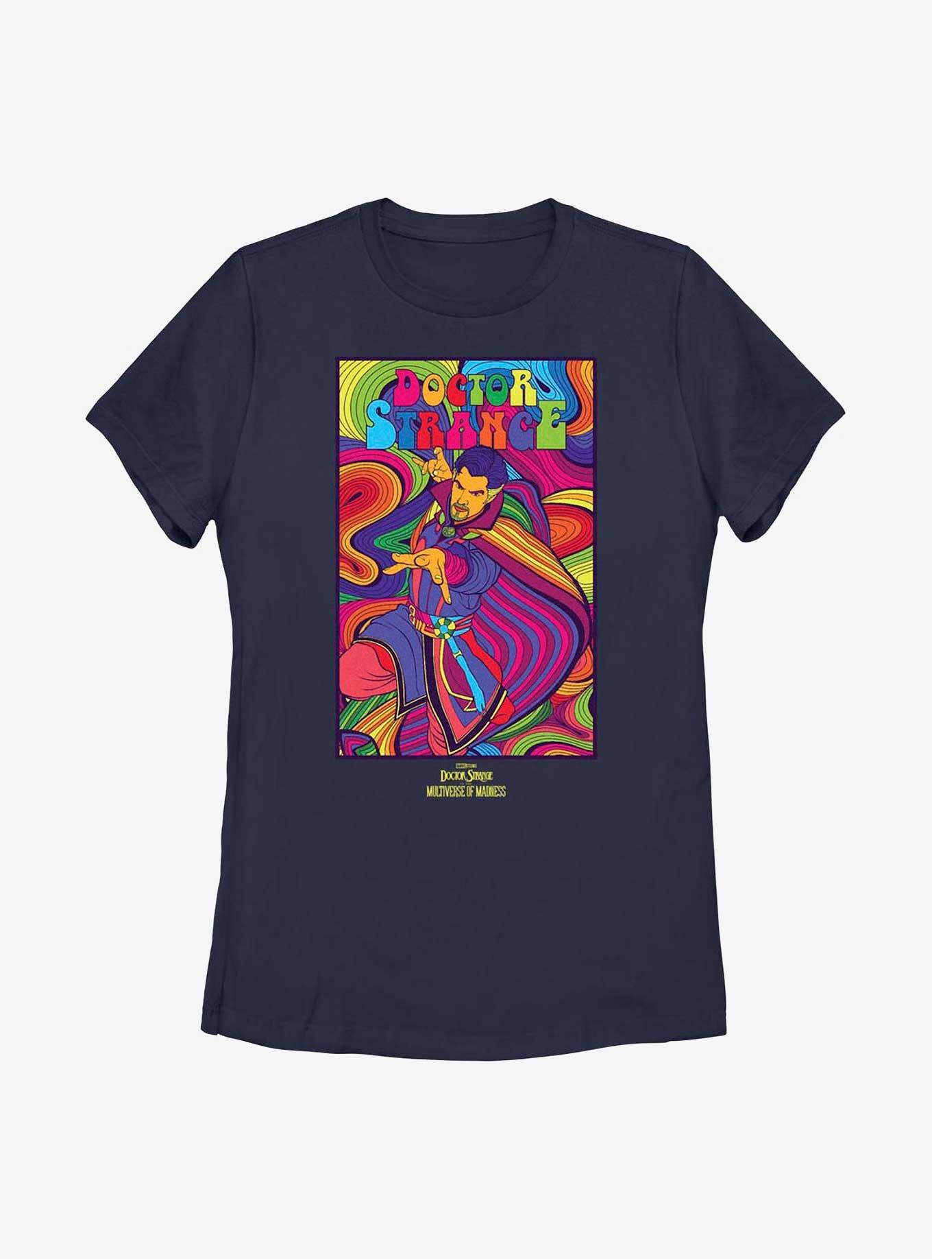 Marvel Doctor Strange Multiverse Of Madness Psychadelic Womens T-Shirt, NAVY, hi-res