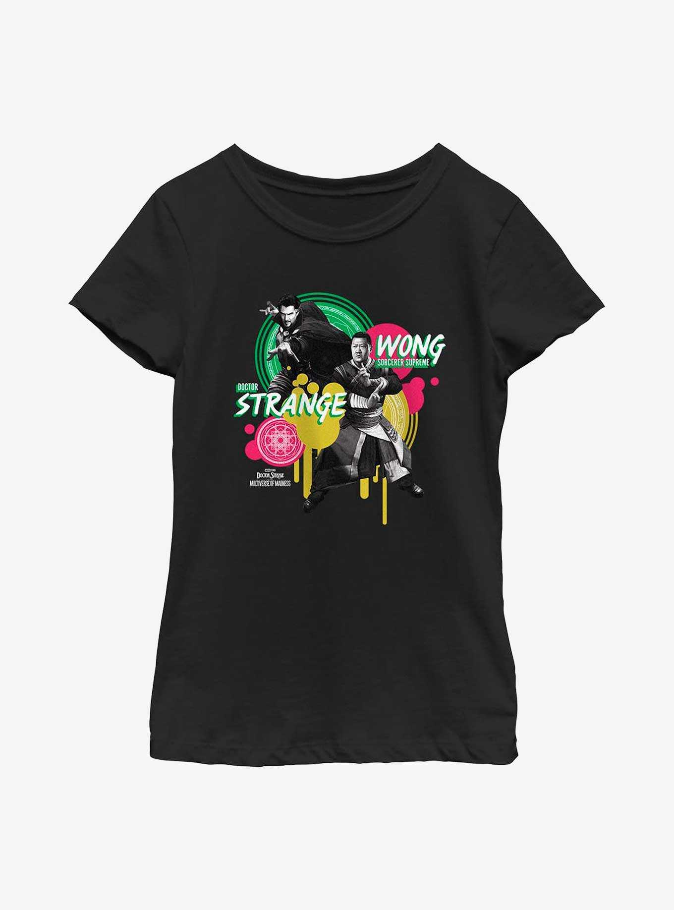 Marvel Doctor Strange Multiverse Of Madness Dr. Strange & Wong Graphic Youth Girls T-Shirt, , hi-res