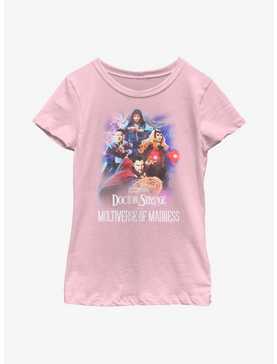 Marvel Doctor Strange Multiverse Of Madness Poster Group Youth Girls T-Shirt, , hi-res