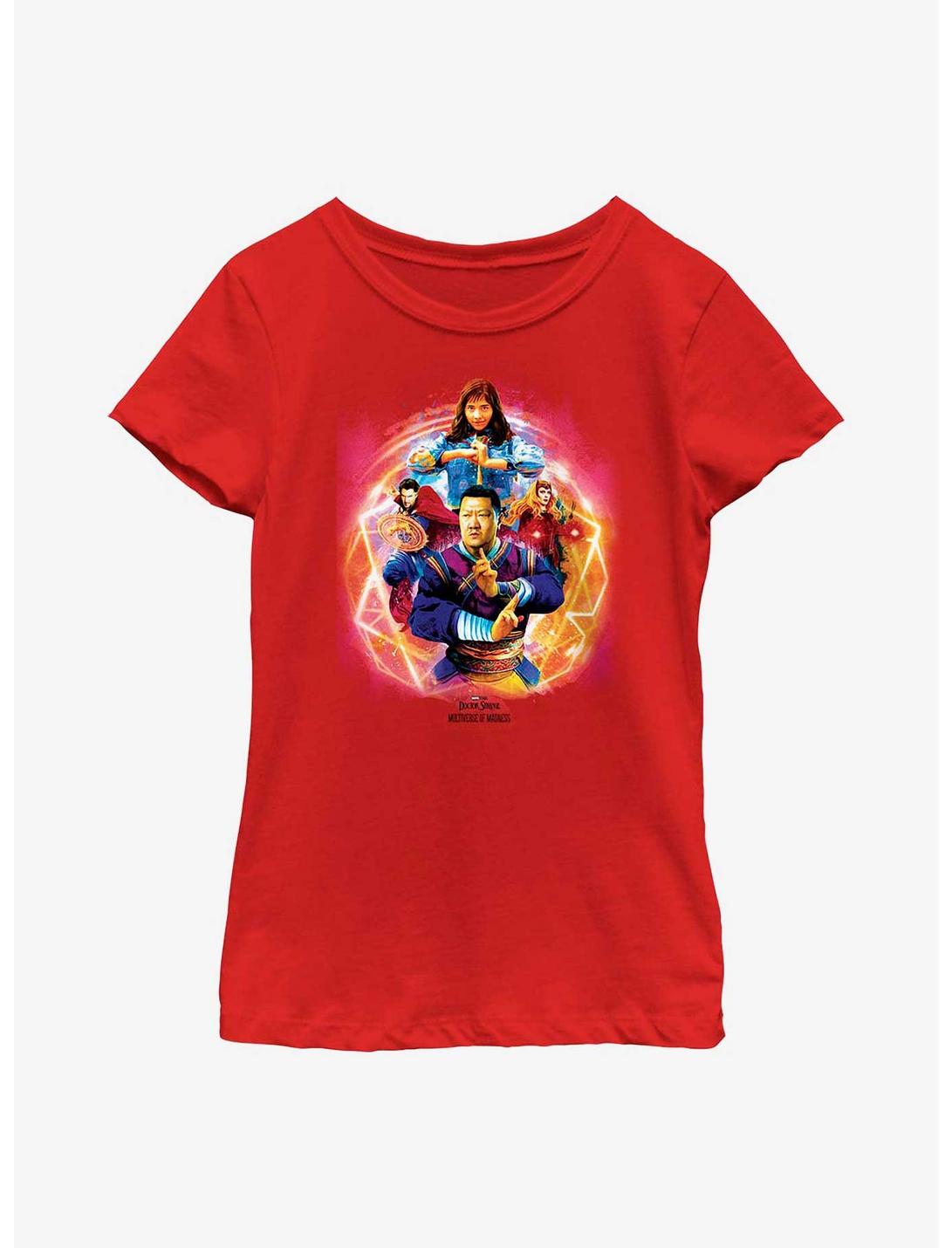Marvel Doctor Strange Multiverse Of Madness Strong Youth Girls T-Shirt, RED, hi-res