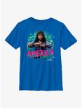 Marvel Doctor Strange Multiverse Of Madness America Chavez Hero Graphic Youth T-Shirt, ROYAL, hi-res