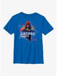 Marvel Doctor Strange Multiverse Of Madness America Chavez Paint Youth T-Shirt, ROYAL, hi-res
