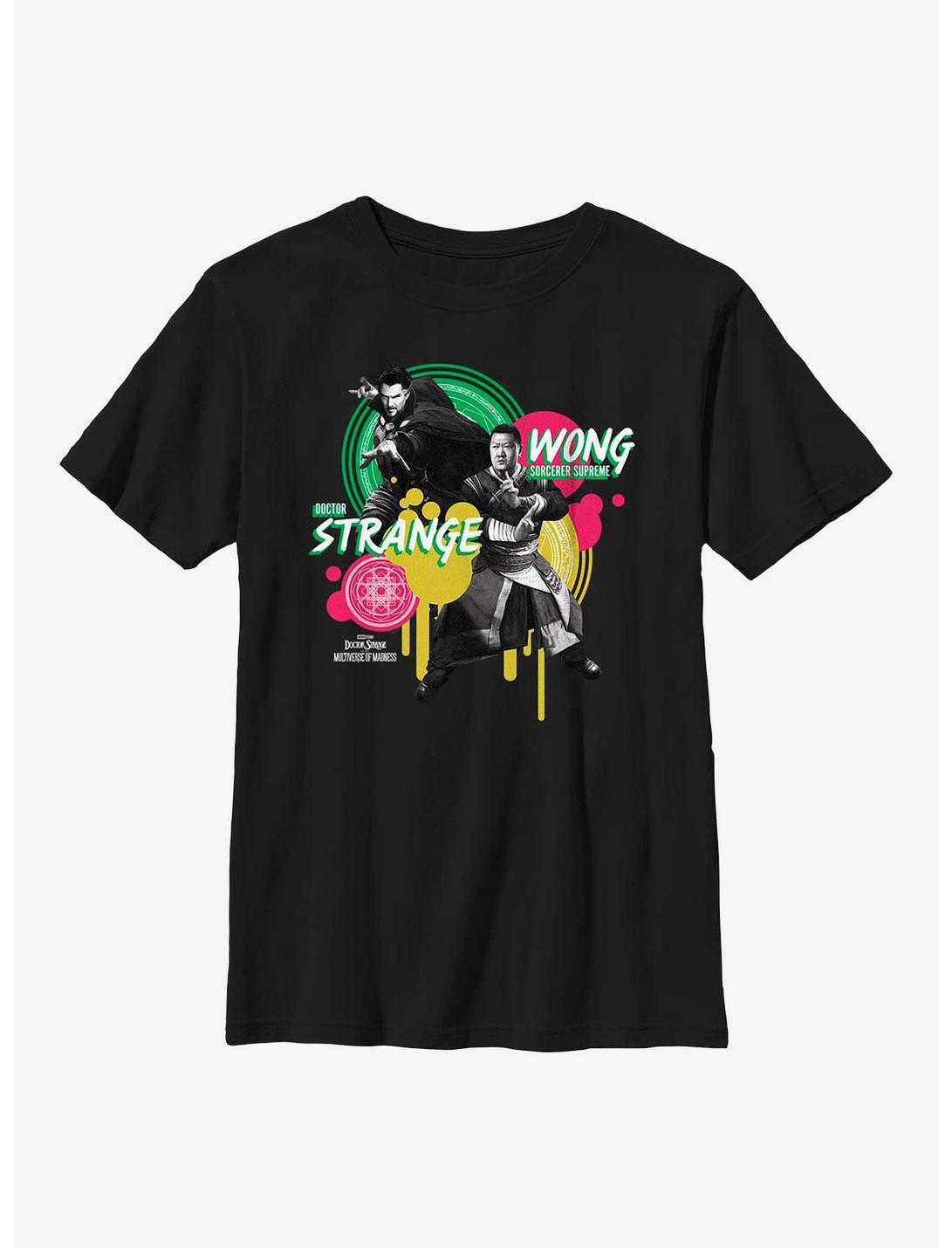 Marvel Doctor Strange Multiverse Of Madness Dr. Strange & Wong Graphic Youth T-Shirt, BLACK, hi-res