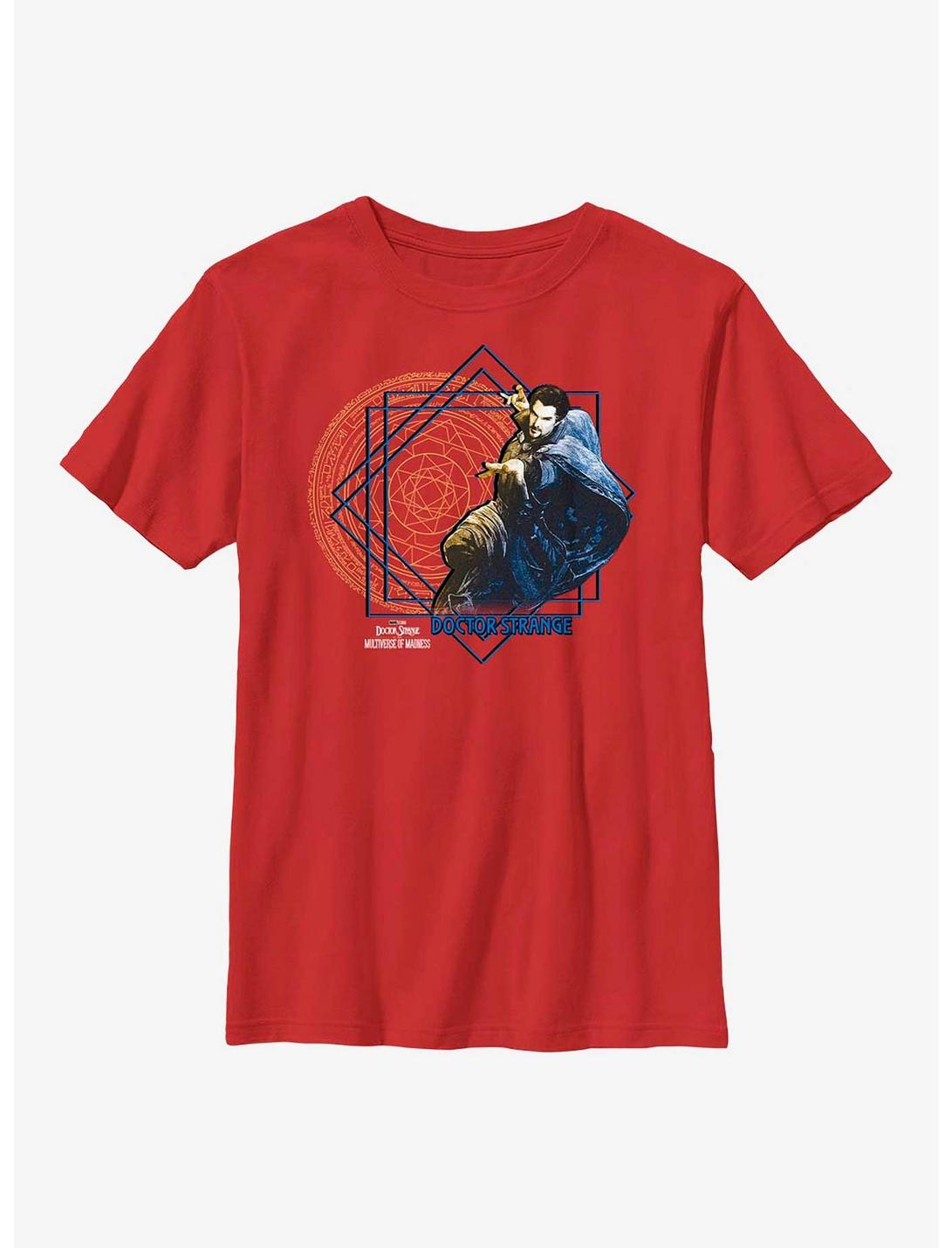 Marvel Doctor Strange Multiverse Of Madness Gold Portal Youth T-Shirt, RED, hi-res