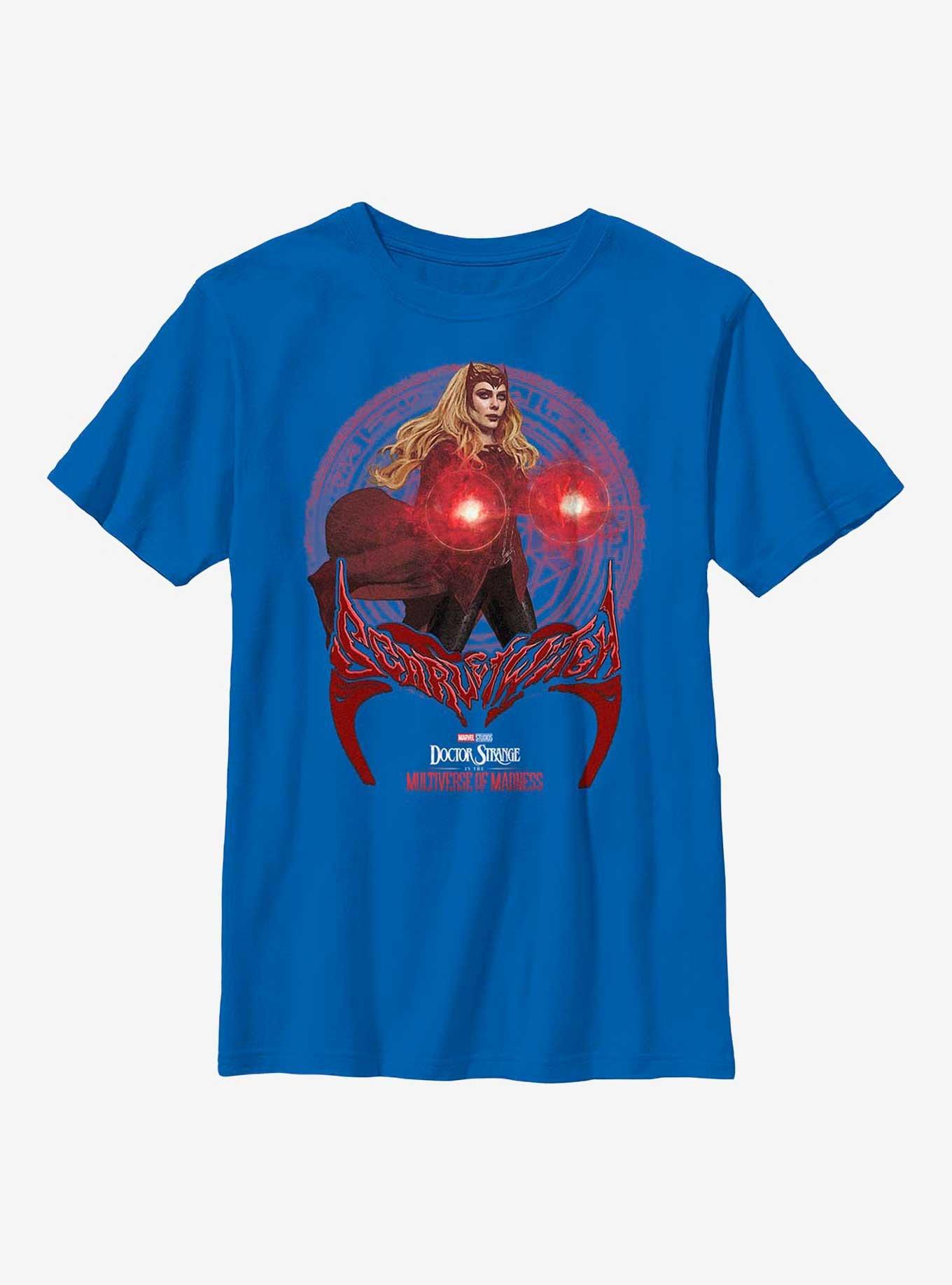 Marvel Doctor Strange Multiverse Of Madness Scarlet Witch Spell Youth T-Shirt, , hi-res