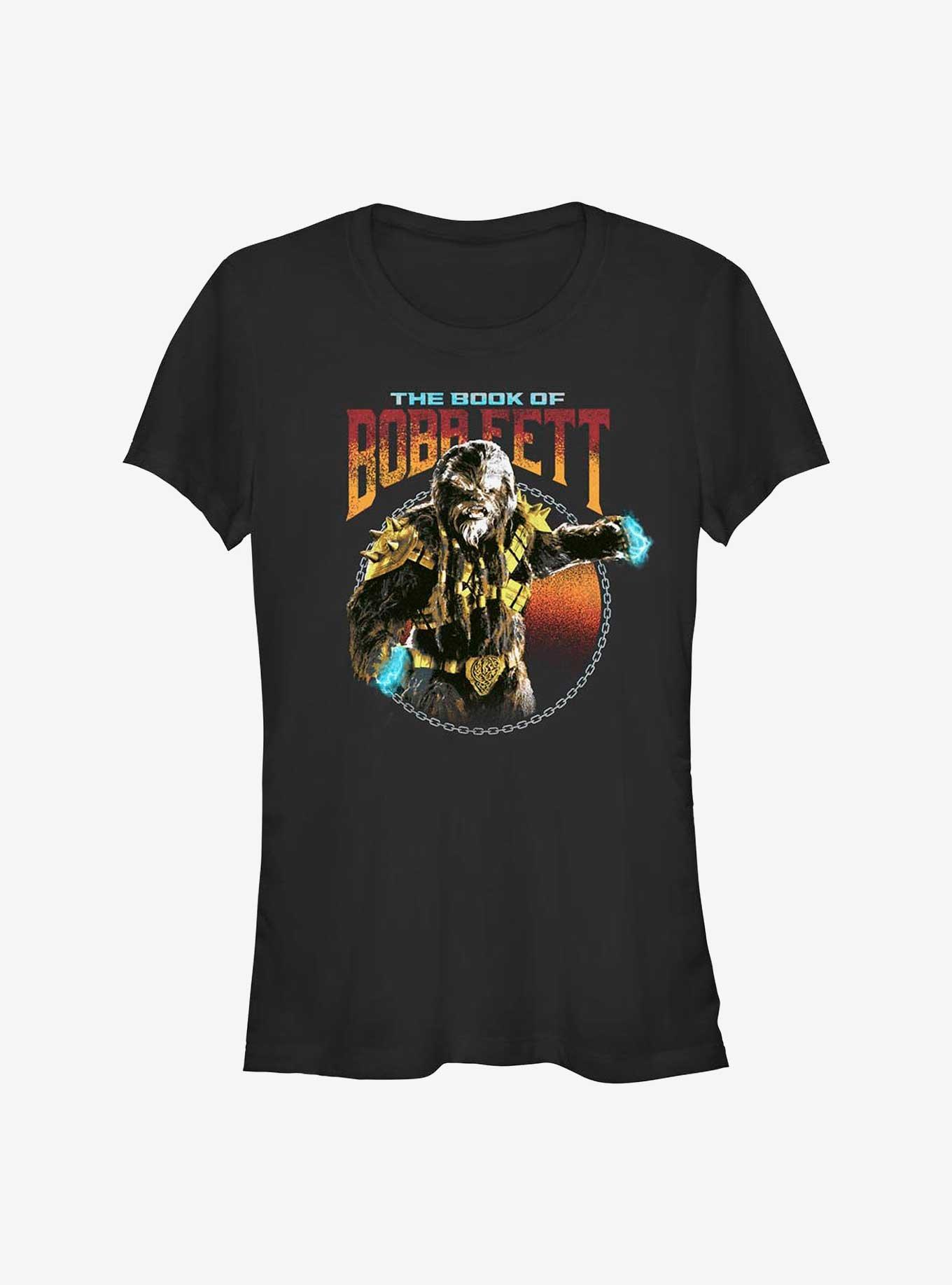 Star Wars The Book Of Boba Fett Black Krrsantan Girls T-Shirt