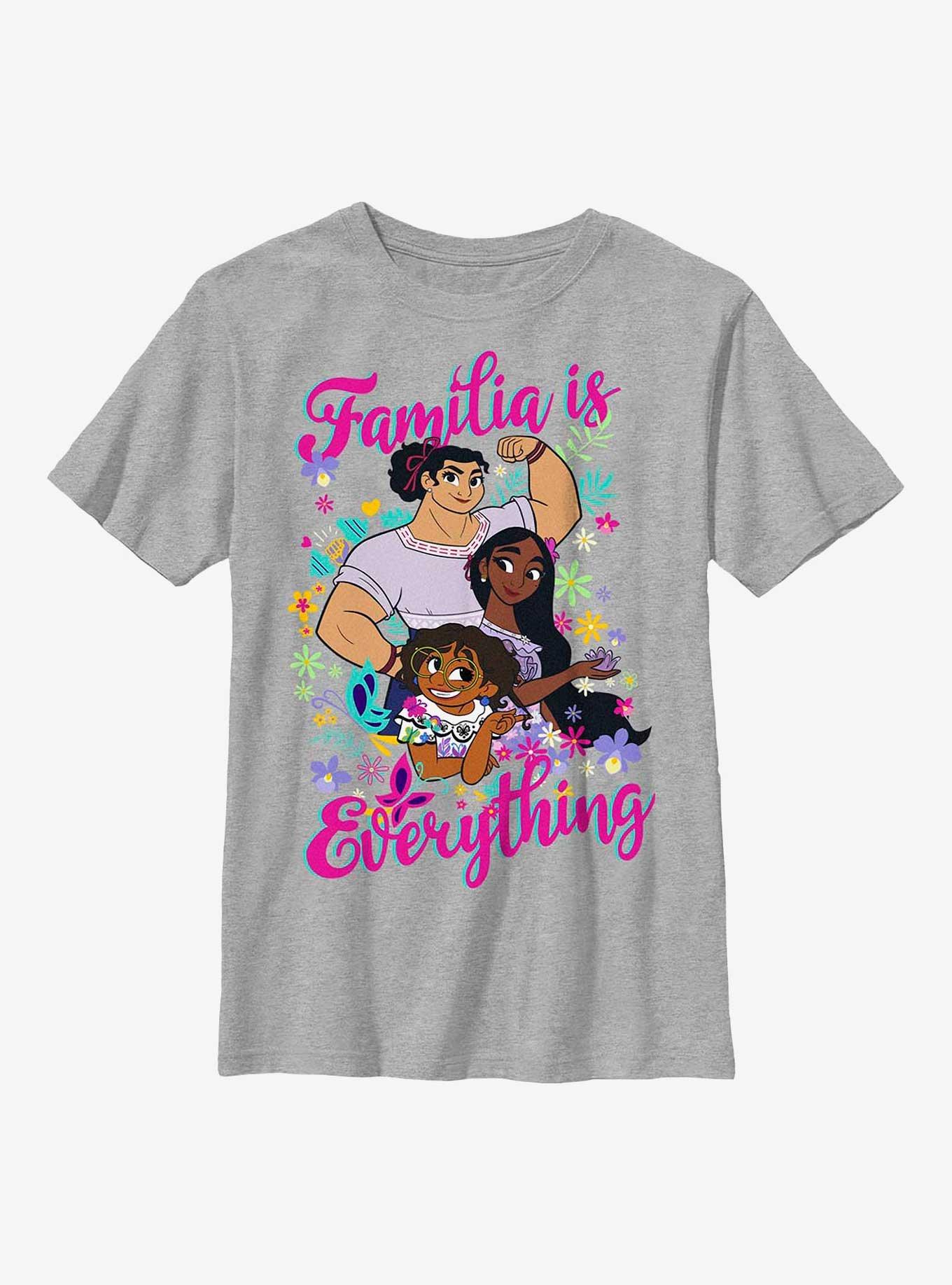 Disney Encanto Familia Is Everything Youth T-Shirt - GREY | BoxLunch