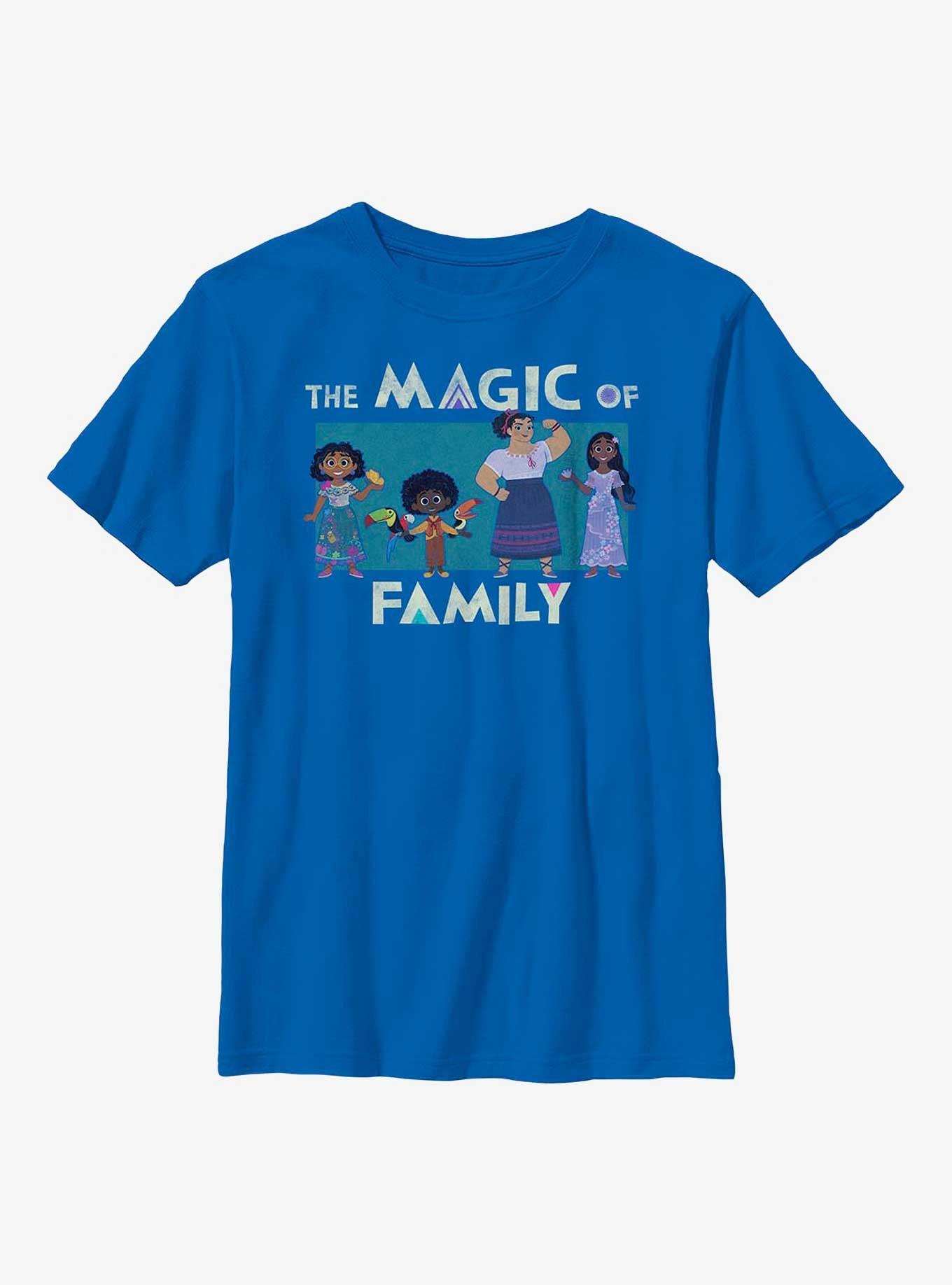 Disney Encanto The Magic Of Family Youth T-Shirt, ROYAL, hi-res