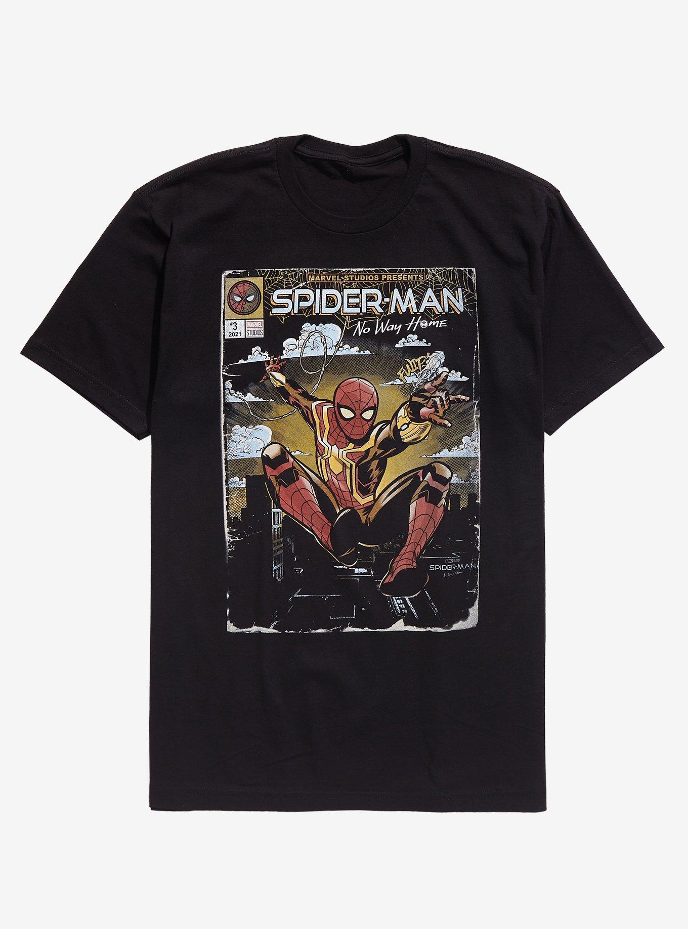 Marvel Spider-Man: No Way Home Comic T-Shirt, BLACK, hi-res