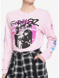 Gorillaz Pastel Pink Group Long-Sleeve T-Shirt, PINK, hi-res