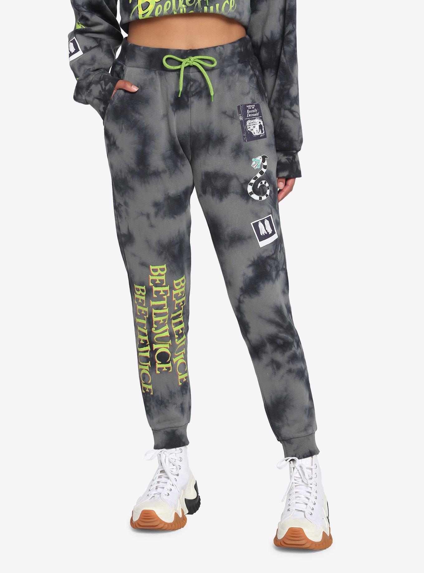 Beetlejuice Icons Tie-Dye Girls Sweatpants, MULTI, hi-res