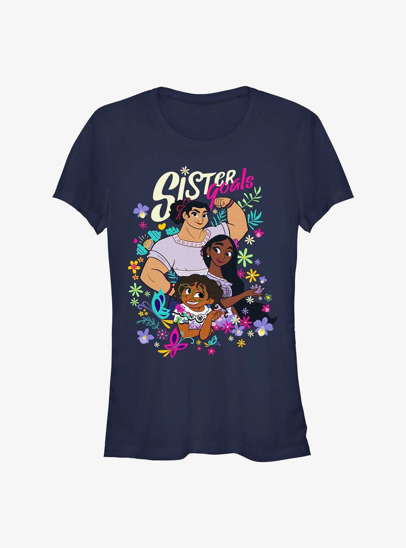 Disney Encanto Sister Goals Girl's T-Shirt, NAVY, hi-res