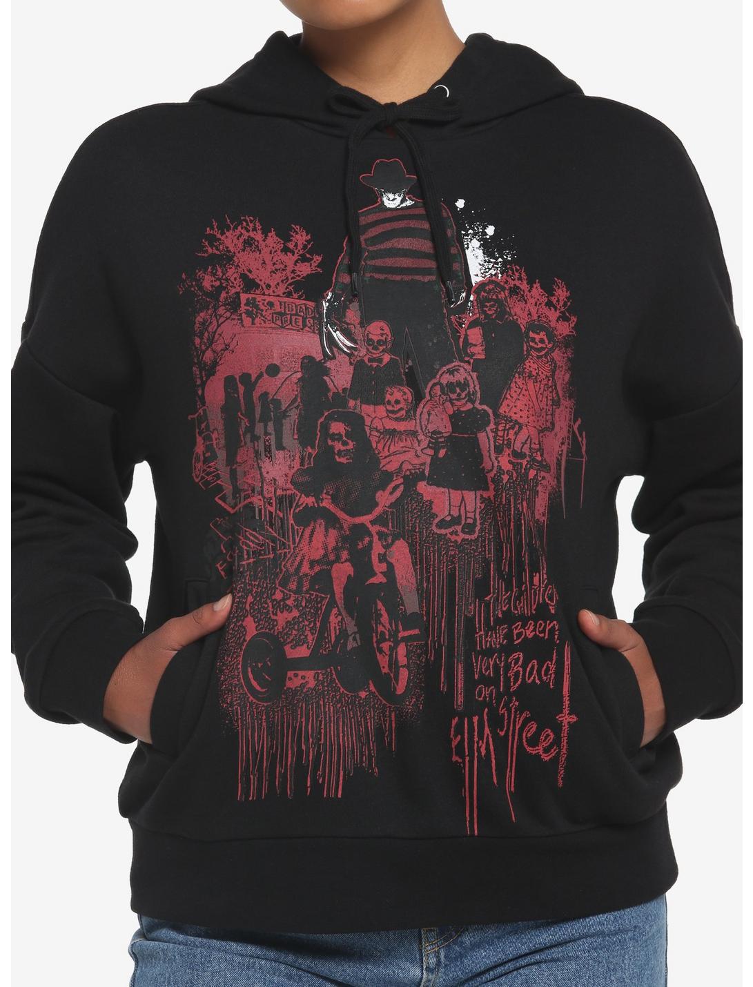 A Nightmare On Elm Street The Children Have Been Very Bad Hoodie, BLACK  RED, hi-res