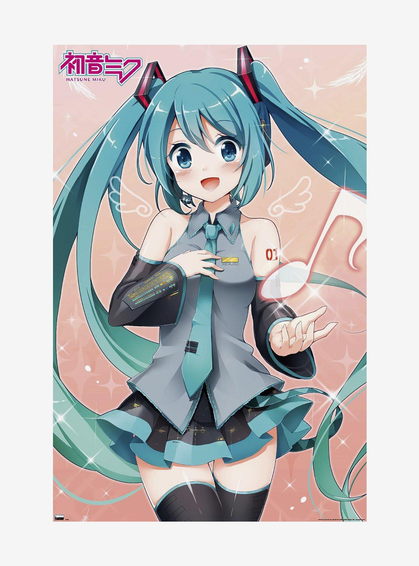 Hatsune Miku Music Note Poster Hot Topic 6099