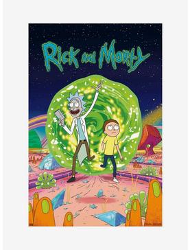 Rick And Morty Dimension Warp Poster, , hi-res