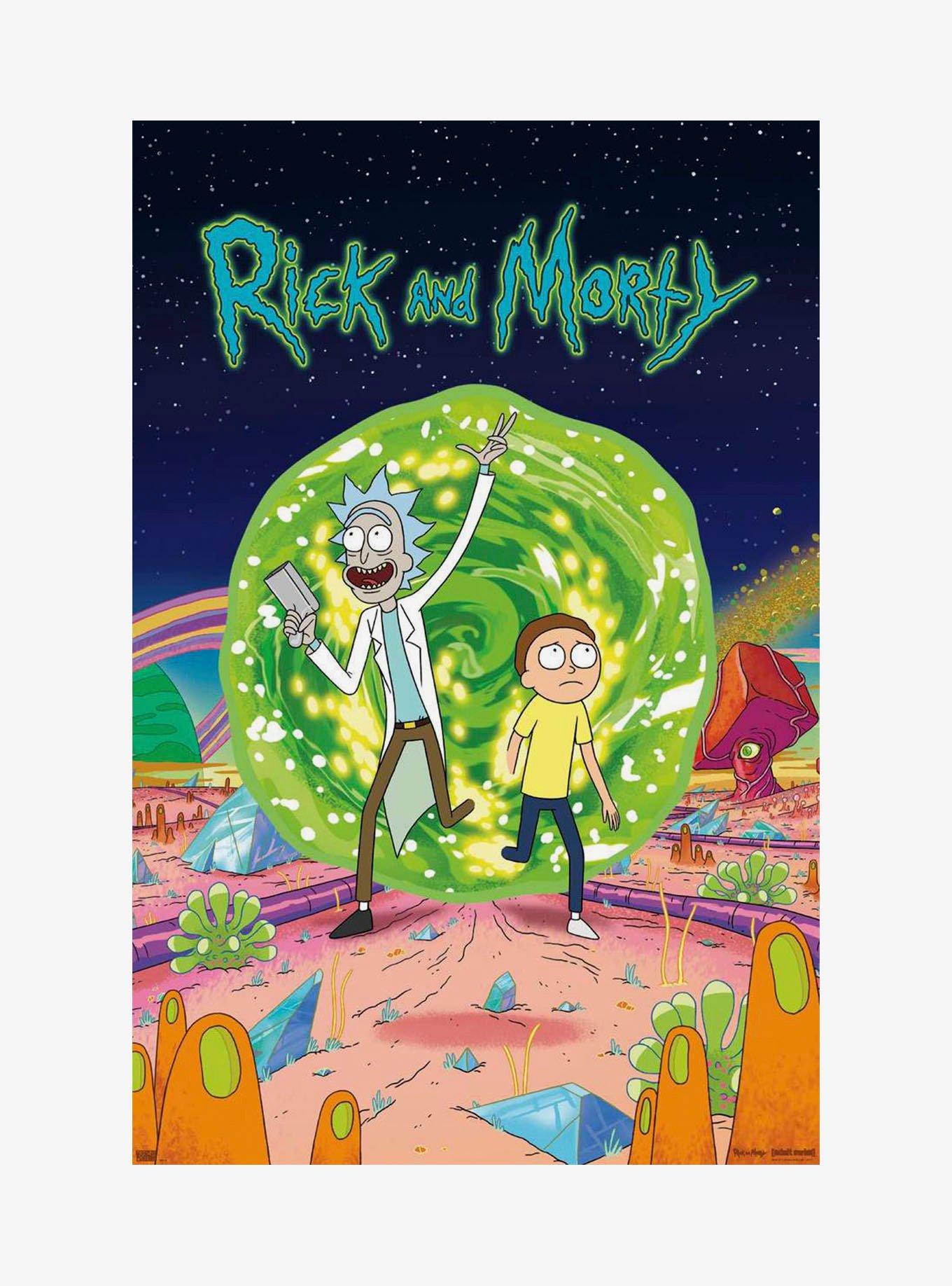 Rick And Morty Dimension Warp Poster, , hi-res