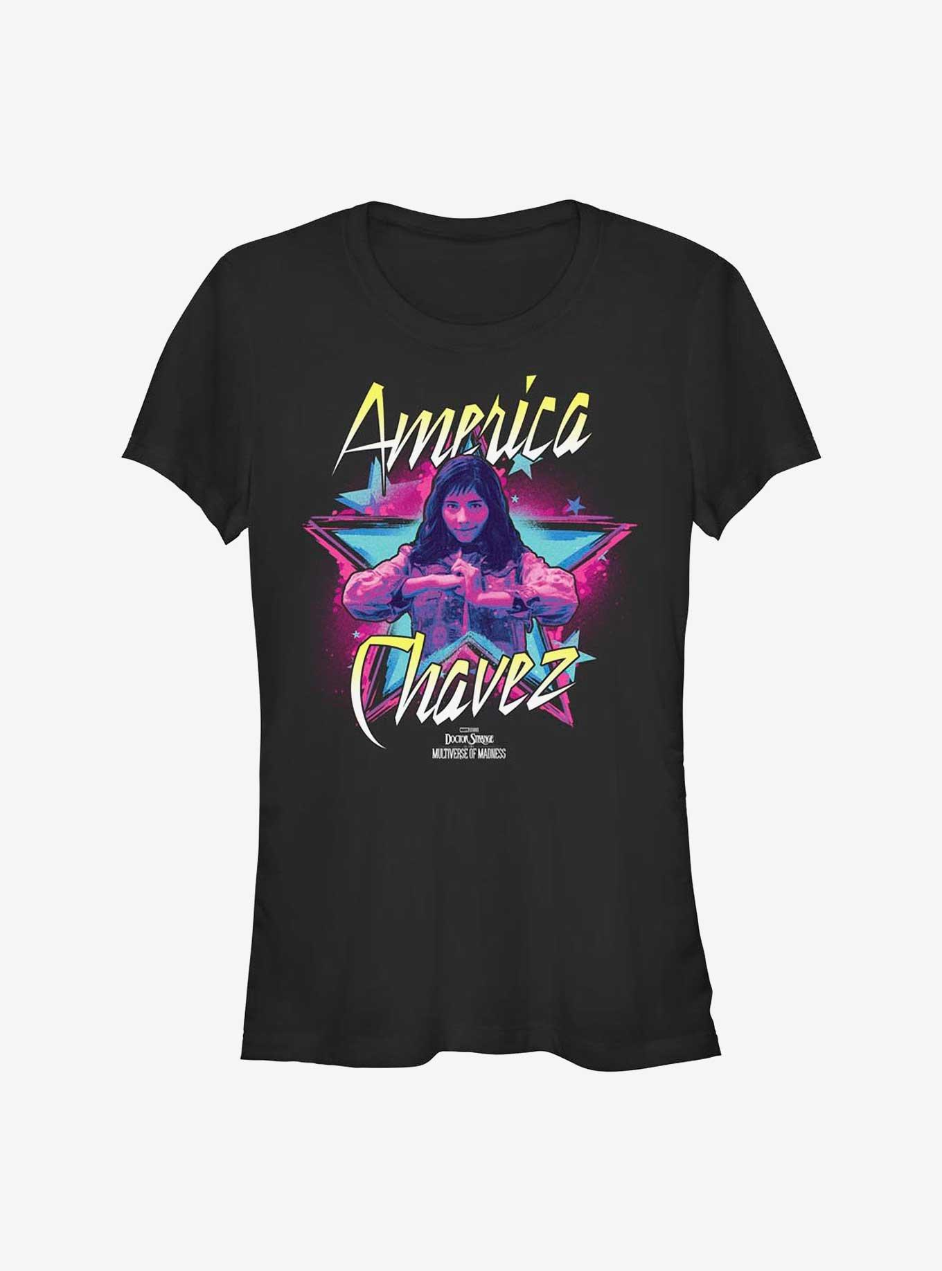 Marvel Doctor Strange In The Multiverse Of Madness Chavez Star Girls T-Shirt