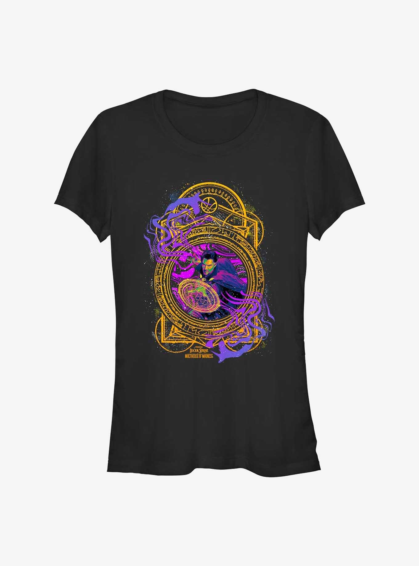Marvel Doctor Strange In The Multiverse Of Madness Neon Strange Girls T-Shirt, BLACK, hi-res