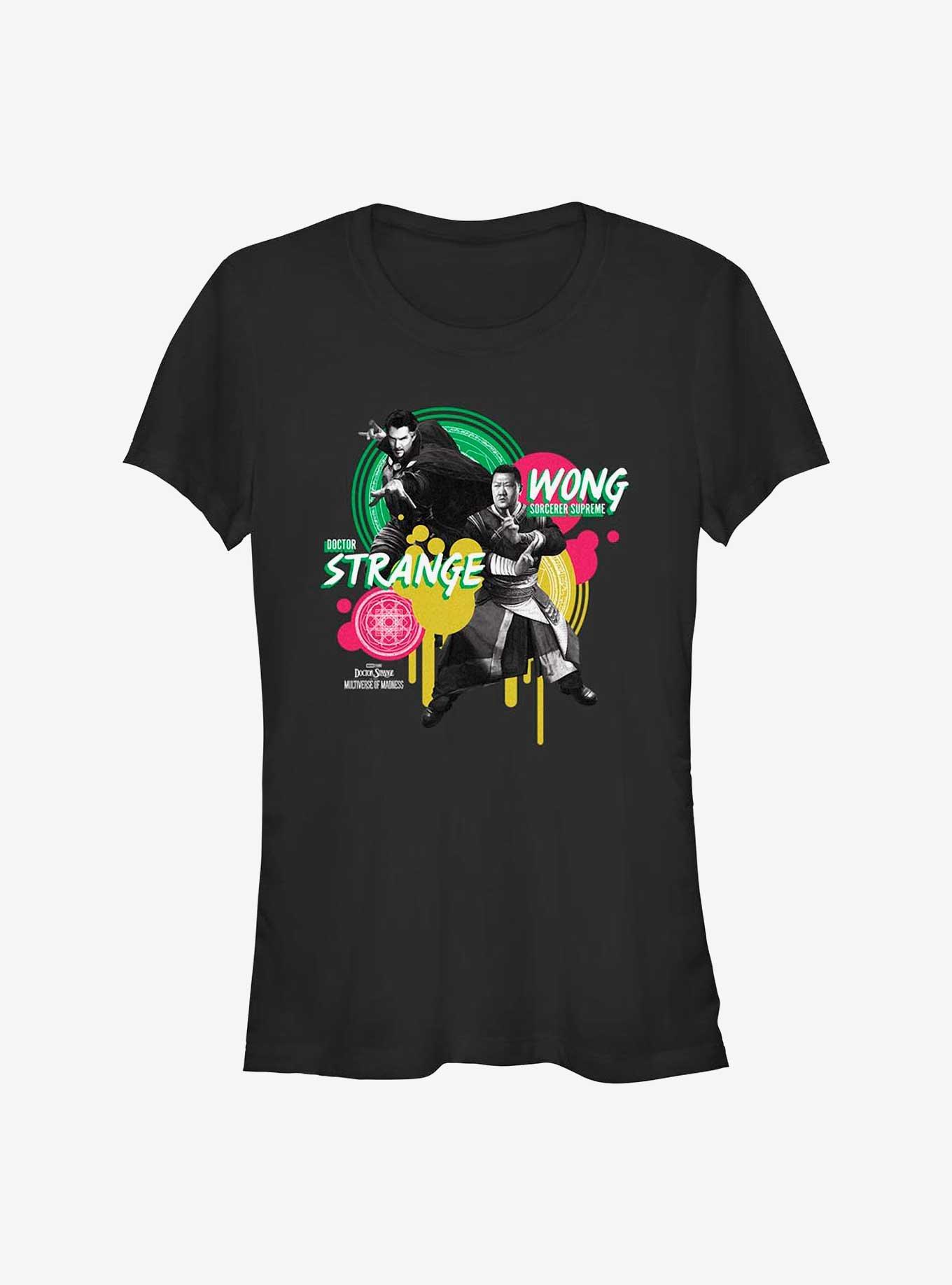 Marvel Doctor Strange In The Multiverse Of Madness Paint Drip Graphic Girls T-Shirt