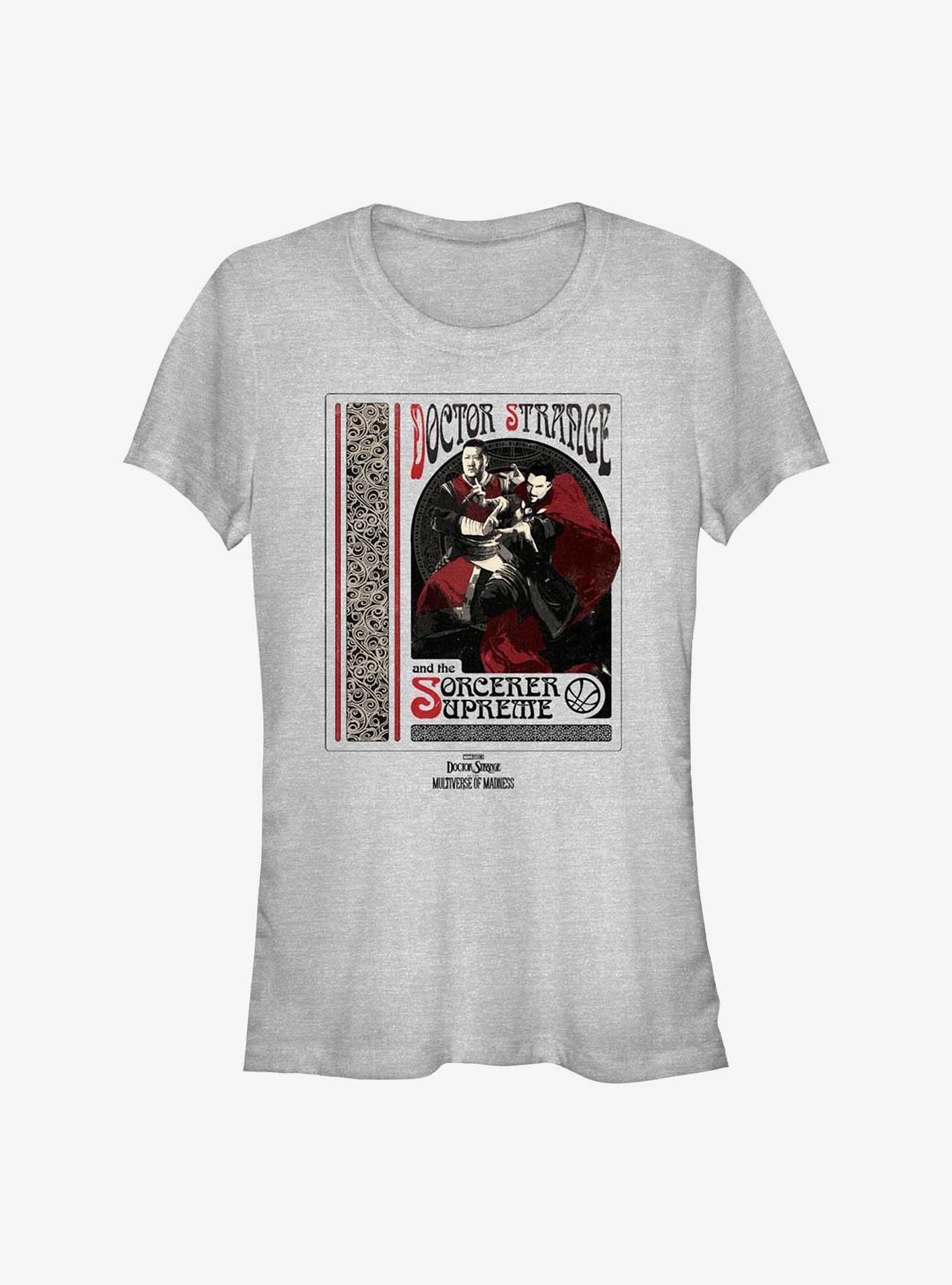 Marvel Doctor Strange In The Multiverse Of Madness Sorcerer Supreme Girls T-Shirt, ATH HTR, hi-res