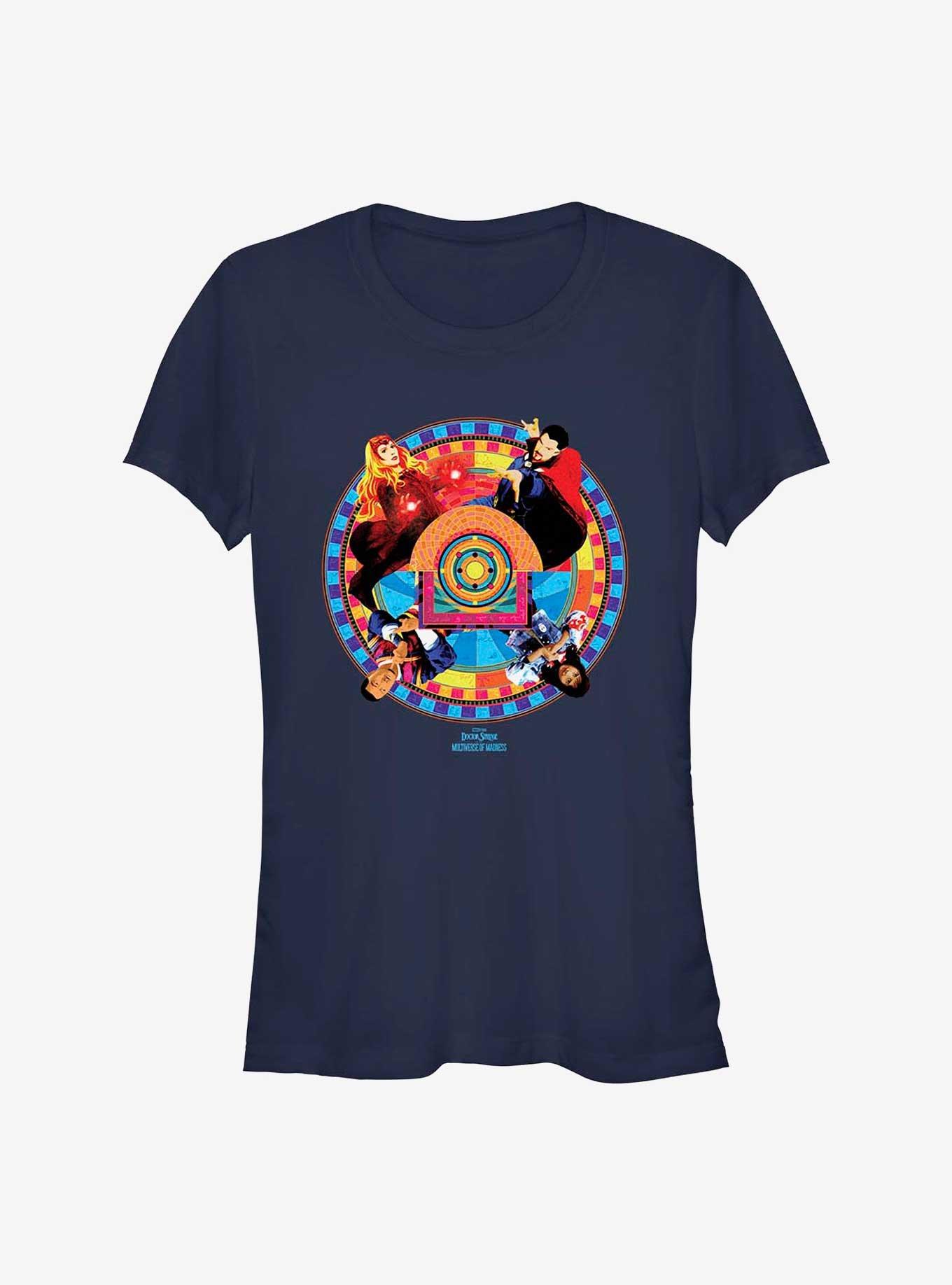 Marvel Doctor Strange In The Multiverse Of Madness Team Badge Girls T-Shirt, NAVY, hi-res